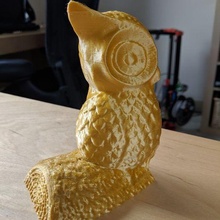owl bookend log book bookends reading decor 3d print model - Mito3D