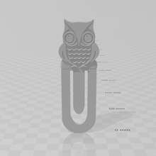 owl bookmark 3d print model - Mito3D