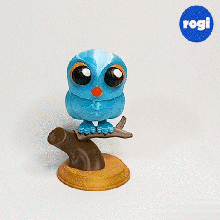owl cartoon 3d print model - Mito3D