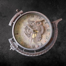 chouette horloge la maison de l'horloge le pendule regarder temps déco steampunk d'oiseaux owl nice animal 3d print model - Mito3D