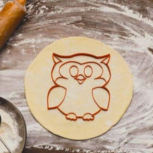 owl cookie cutter kitchen cutting masses cake cutters bakery porcelain ceramine clay pastry bakers marker markers stamps molds 3d print model - Mito3D