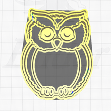 owl cookie cutter animal zoo kitchen dining tools cake biscuit baking shortcake shortbread food bake 3d print model - Mito3D