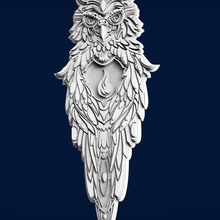 owl design creativity 3d print model art emblem interior sculpture figure statue stl file wall badge antique 3d print model - Mito3D