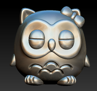 owl girl 3d print model - Mito3D