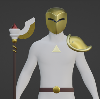 gufo Casa d'oro guardia cacciatore personale armatura maschera cosplay 3d print model - Mito3D