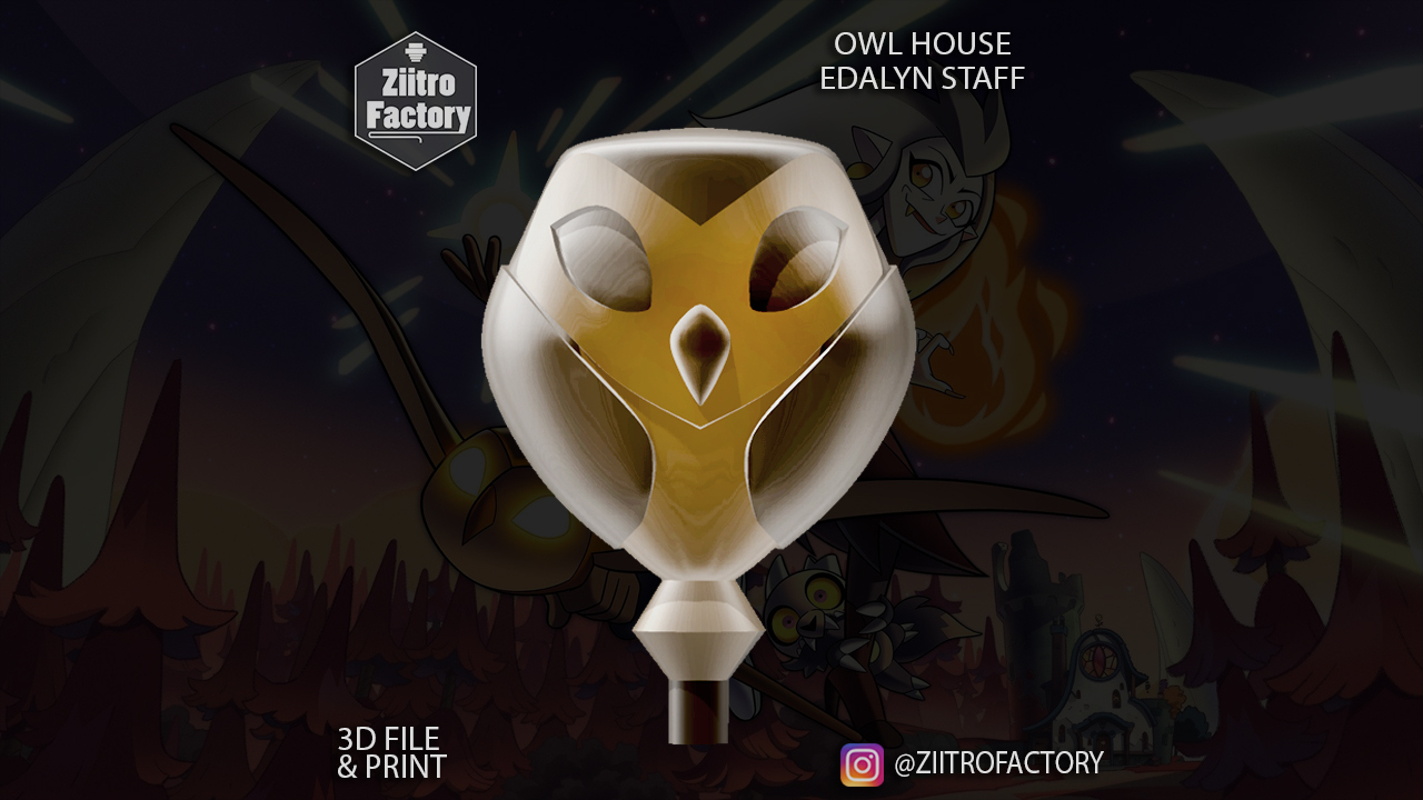 owl house staff cosplay edalyn 3D print model - Mito3D