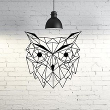 owl ii de la pared escultura en 2d art Arte decoración arte animal geométricas geometría 3d print model - Mito3D