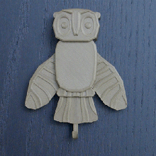 owl key holder 3d print model - Mito3D