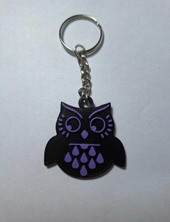 owl keychain - 3d print model - Mito3D