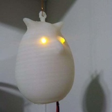 coruja iluminado por led a arte esculturas 3d print model - Mito3D