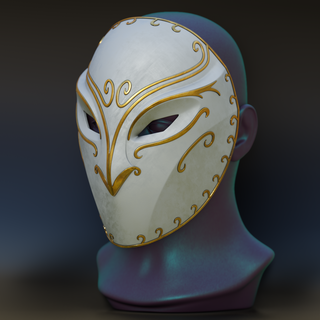 owl mask cobblepot court dc gotham knight cosplay 3d villain toy deco print game universe 3d print model - Mito3D