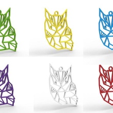 owl necklace 3d printing art fashion jewelry polygonal stl fastprint 3d print model - Mito3D
