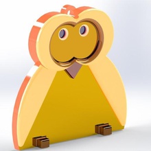 búho de adorno gadget owl 3d print model - Mito3D