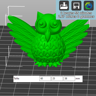 gufo stl obj uccello rosa fenicottero animale 3d 2d design cnc router stampante logo 3d print model - Mito3D