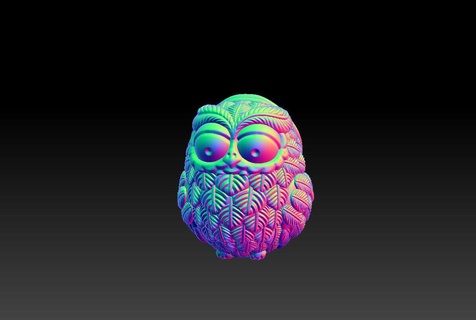 owl pendants ornaments 3d print model - Mito3D