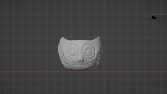 owl pot decoration animal pottery decor 3d print model - Mito3D