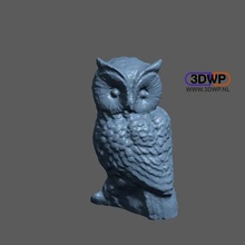 owl sculpture 3d scan art 123d 123dcatch catch animal meshmixer statue scans replicas 3d print model - Mito3D