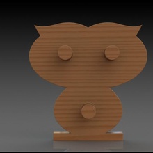 chouette rouleau de papier toilette support stockage à la maison décoration owl porte-rouleau des toilettes 3d print model - Mito3D