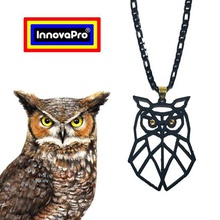 búho tótem la joyería owl el colgante collar anillo de claves llavero 3d print model - Mito3D