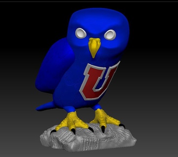 owl universidad chile multicolor Art furnace the u chuncho those below of collection figure 3d print model - Mito3D