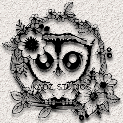 owl wall art bird decor spring flower garden decoration 3d print model - Mito3D