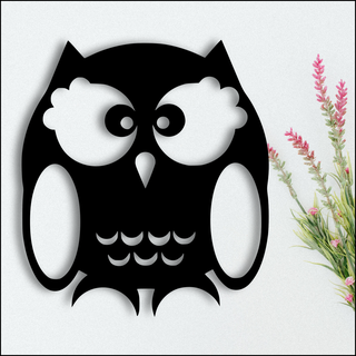 owl wall decoration table 3d print model - Mito3D