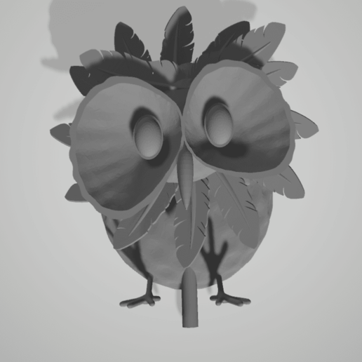 owl weather vane gadget wind house garden 3D print model - Mito3D
