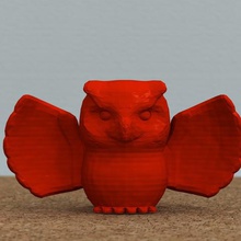 owl wings spread free various 3d print model - Mito3D