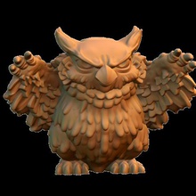 owlbear cub Spiel dnd dungeons dragons frei Miniatur 3d print model - Mito3D