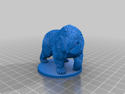 Owlbear remixar dnd dnd5e mini miniatura criaturas 3d print model - Mito3D