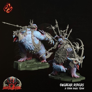 owlbear riders 3d print model - Mito3D