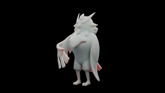 hibou obtenu tem tempédia mignonne créature monstre figure figurine jouet Jeu modèle 3d print model - Mito3D