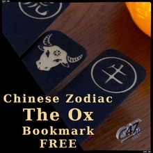 ox - chinese zodiac bookmark free c47 3d lunar year celebration animal hanzi 3d print model - Mito3D