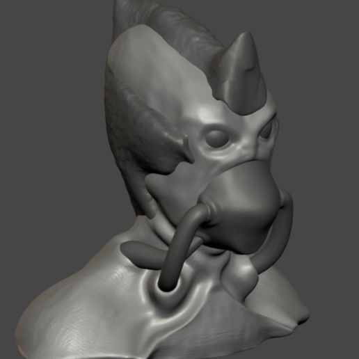homem oxigênio 3 fracasso cabeça arte 3D print model - Mito3D