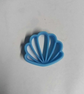 oyster-shaped cutter cutting oyster seashell sea 3d print model - Mito3D