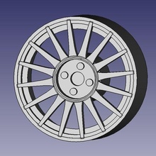 oz racing superturismo wrc 1 43 scala cerchio 3d print model - Mito3D