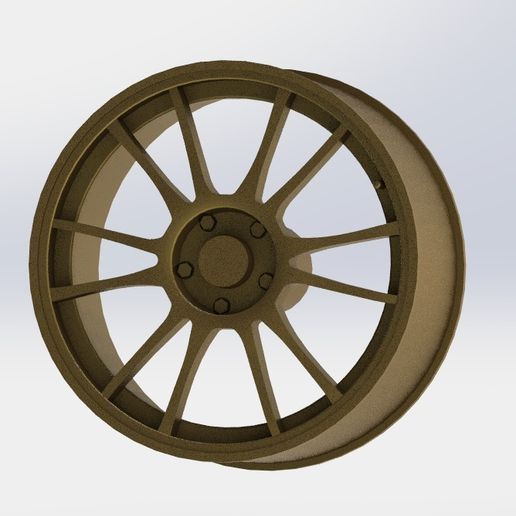 oz ultraleggera roda 1 18 borda escala corrida 3D print model - Mito3D