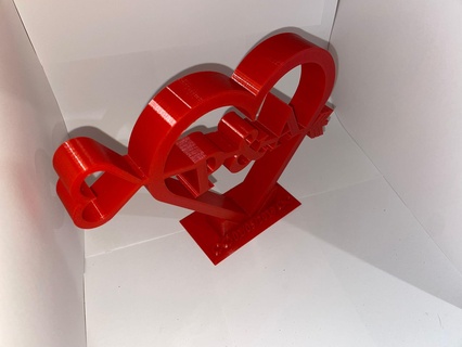 p&a heart 3d print model - Mito3D