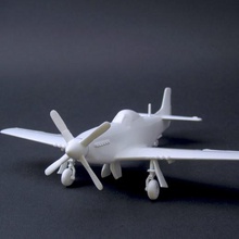 p-51d mustang - scala 1 72 architettura aeromobili in miniatura 3d print model - Mito3D