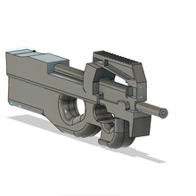 p-90 gun model 3d print model - Mito3D