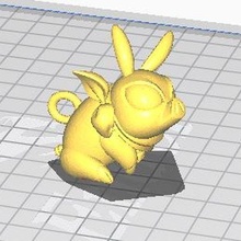 p chan llavero juego ranma pchan cerdo 3d print model - Mito3D