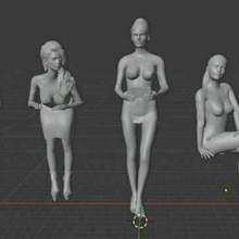 p1 segretarie modellazione resina architettura modellismo donna donne autoscatto posa figura arte umano ragazza modello diorama uomo uomini tipo parlare pacchetto pacco 3d print model - Mito3D