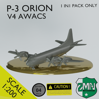 p3 Orión awacs v3 aeronave avión bombardeo Sla resina 3d print model - Mito3D