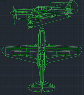 p40e Warhawk üst flite dxf stl uçak rc araçlar 3d print model - Mito3D