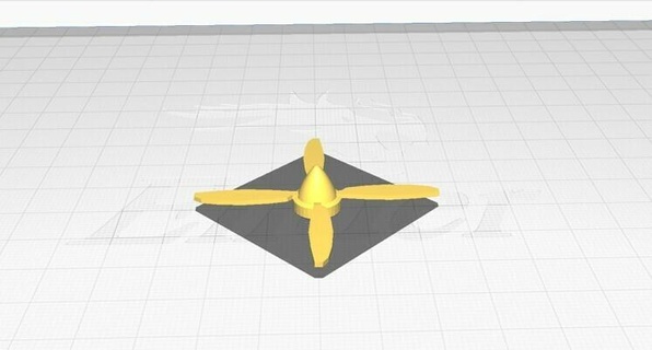 p51 rotor 4 hélices suporte Caçando ww2 avião diorama modelagem 3d print model - Mito3D