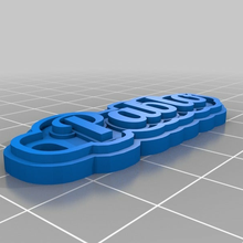 pablo customized keychains 3d print model - Mito3D