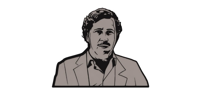 Pablo Escobar pablito plata führen narcos 3d print model - Mito3D