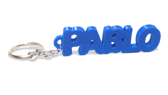 pablo llavero keychain key chain name keys tag identifier 3d 3d print model - Mito3D