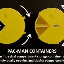 pac-man containers home sweets storage print place present pacman organization organisation office novelty moving model mints kitchen household holder gift game fun food container computer charachter cartoon birthday 3d print model - Mito3D