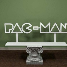 pac-Mann-logo Kunst Anzeichen logos sign pac man pacman pac-man logo atari arcade 3d print model - Mito3D